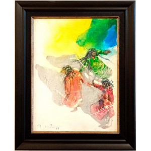 Hussain Chandio, 12 x 16 Inch, Acrylic on Canvas, Figurative Painting-AC-HC-147
